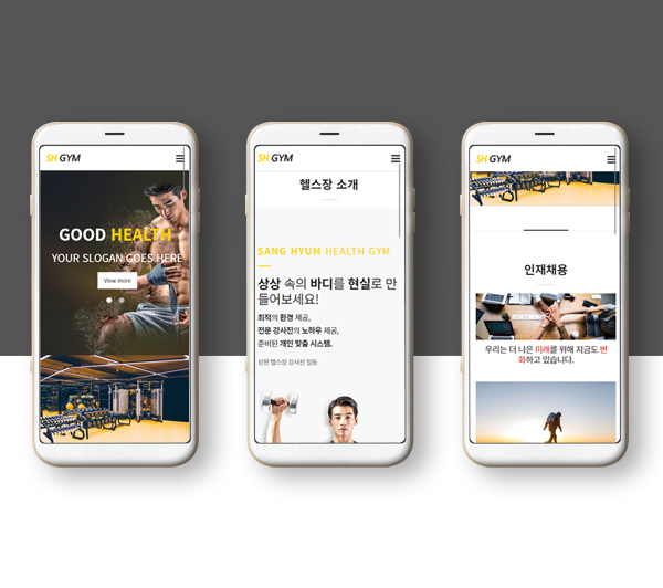 김해홈페이지제작 상현헬스짐(헬스테마)